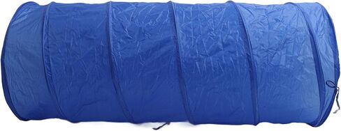 Drfeify Dog Agility Training Tunnel Portable Tear Proof Round Tunnel for Dog Play Training, Blue Oxford Fabric 23.6 X 59.1in in Kuwait