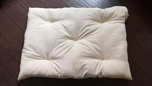 Rectangular Muslin Dog Bed Insert with Raw Cotton Filler, Natural Pet Bed Cushion Insert, Breathable Inner Pillow for Dog Bed Covers (Medium 36"x22"x4") in Kuwait