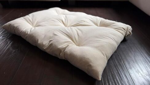 Rectangular Muslin Dog Bed Insert with Raw Cotton Filler, Natural Pet Bed Cushion Insert, Breathable Inner Pillow for Dog Bed Covers (Medium 36"x22"x4") in Kuwait