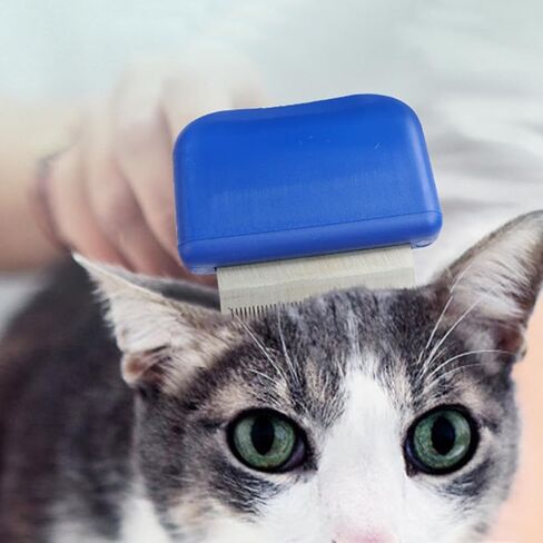 Yardwe Cat Deshedding Tool - Pet Shedding Brush for Indoor Cats Hair Grooming - Professional Undercoat Rake & Comb for Short Or Long Haired Kittens, Small Dogs, Blue, 2. 5 X 2. 4 X 5. 9 in in Kuwait