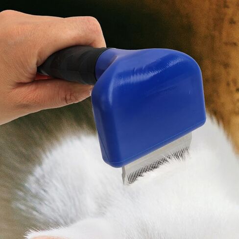 Yardwe Cat Deshedding Tool - Pet Shedding Brush for Indoor Cats Hair Grooming - Professional Undercoat Rake & Comb for Short Or Long Haired Kittens, Small Dogs, Blue, 2. 5 X 2. 4 X 5. 9 in in Kuwait
