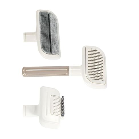 فرشاة إزالة الشعر مع وظيفة التدليك، أداة تهذيب ABS للتحكم في تساقط الشعر والعناية بالمعطف، فرشاة الحيوانات الأليفة صغيرة الحجم محمولة للحيوانات الأليفة in Kuwait