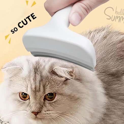 Efficient Pet Hair Trimming Tool with Ergonomic Handle for Long Short Haired Cats Dog Grooming Gentle Shedding Control Pet Brush in Saudi Arabia