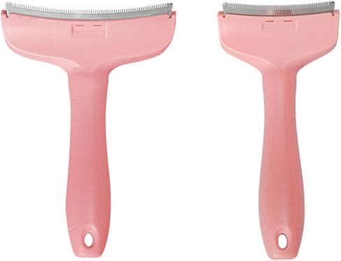 Efficient Pet Hair Trimming Tool with Ergonomic Handle for Long Short Haired Cats Dog Grooming Gentle Shedding Control Pet Brush in Saudi Arabia