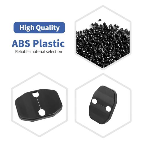 RT-TCZ JK Accessories for Jeep Wrangler Door Lock Cover Buckle ABS Decor Trim Door Locker Protector Decoration Cover Sticker for JK 2007-2018 6 PCS Black for Jeep Wrangler Accessories in Saudi Arabia