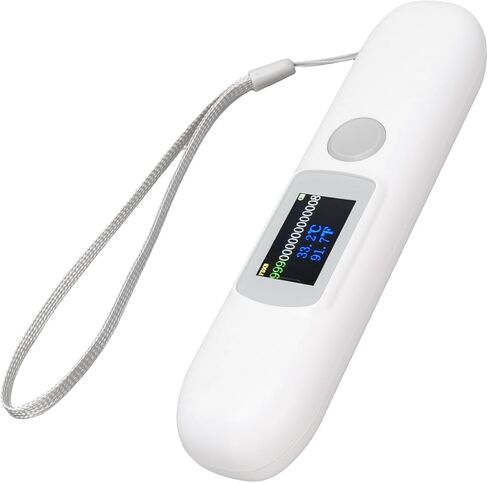 Luocute Pet Microchip Scanner Bluetooth، قارئ شرائح الحيوانات 3 في 1 مع شاشة ملونة 1.14 بوصة وقراءة درجة الحرارة، لإدارة ISO 11784 11785 FDX B in Kuwait