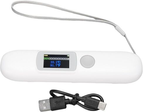 Luocute Pet Microchip Scanner Bluetooth، قارئ شرائح الحيوانات 3 في 1 مع شاشة ملونة 1.14 بوصة وقراءة درجة الحرارة، لإدارة ISO 11784 11785 FDX B in Kuwait