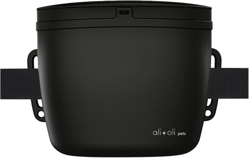 حقيبة علاج الكلاب من Ali+Oli Pets، حقيبة علاج تدريب الكلاب من السيليكون مع إغلاق مغناطيسي، مفتوحة بيد واحدة، حزام خصر قابل للتعديل XS-XXL، سعة كوبين، حقيبة علاج للكلاب مقاومة للماء للمشي والتدريب in Kuwait