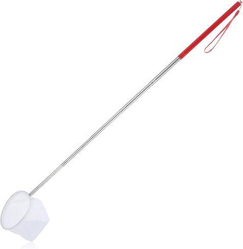 Tyqour Fish Tank Net Small Extendable Aquarium Net with Long Handle 8.6-39 Inch Aquarium Fish Net, Surface Skimmer Aquarium Minnow Net for Fish Shrimp Tank, Small Ponds, Creek in Kuwait