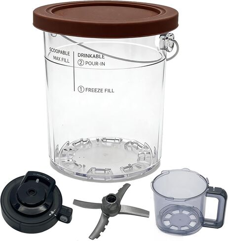 4 Pack Creami Deluxe Pints with 4 Lids, 24oz Creami Pints Compatible with NC500 NC501 NC501H NC501HBL CN501CO Series Ice Cream Makers Machine Accessories in Kuwait