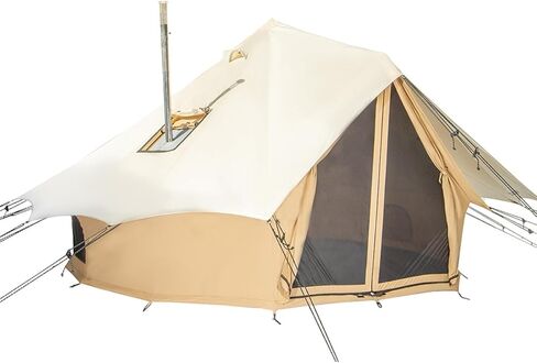 WHITEDUCK Regatta Bell Tent Rain Fly - غطاء Flysheet مقاوم للماء لخيمة Regatta Canvas Bell مع StoveJack، حماية من الأشعة فوق البنفسجية والطقس، ملحق للتخييم والتخييم في 4 فصول in Kuwait
