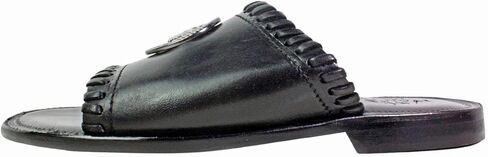 Mali Black Mens Italian Sandals Shoes in Kuwait