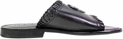 Mali Black Mens Italian Sandals Shoes in Kuwait
