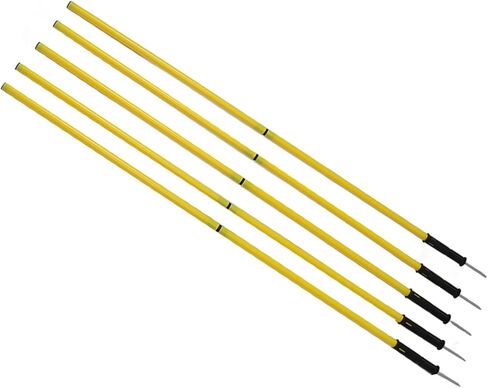 Greensen Adjustable Agility Poles for Soccer, Basketball & Pet Training – 1.5m Height, 10-Pole Set with Bases, Clips & Bag in Kuwait