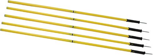 Greensen Adjustable Agility Poles for Soccer, Basketball & Pet Training – 1.5m Height, 10-Pole Set with Bases, Clips & Bag in Kuwait