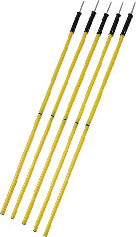 Greensen Adjustable Agility Poles for Soccer, Basketball & Pet Training – 1.5m Height, 10-Pole Set with Bases, Clips & Bag in Kuwait