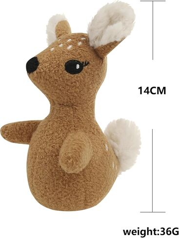 Catnip Stuffed Deer Cat Toy Soft Polyester Kitten Chew & Play Toy Cute Plush Bear with Hanging Loop in Kuwait