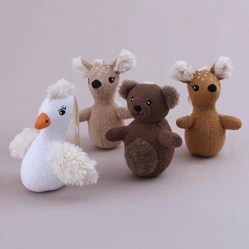 Catnip Stuffed Deer Cat Toy Soft Polyester Kitten Chew & Play Toy Cute Plush Bear with Hanging Loop in Kuwait