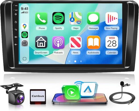 Android Car Stereo Radio for Mercedes Benz ML ML280 GL320 GL350 GL450 W164 X164 ML350 ML500 2005-2011 with GPS Navigation, 9'' Touch Screen Car Radio Bluetooth FM WiFi Mirror Link Backup Camera in Saudi Arabia