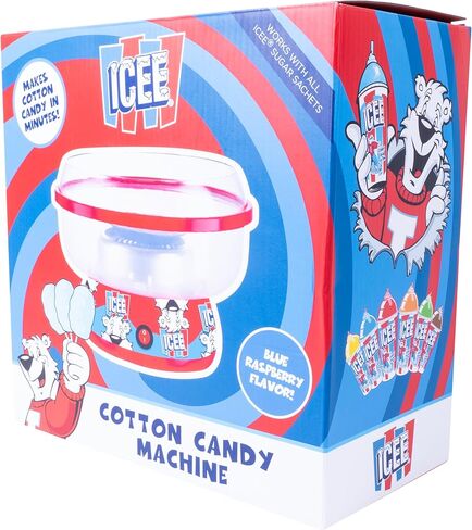 ICEE Cotton Candy Machine – Create Iconic Blue Raspberry Flavored Cotton Candy at Home – Complete with Sugar, Easy to Use, Perfect for Parties, Birthdays, and Family Fun in Kuwait