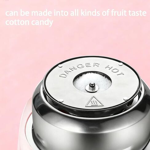 Cotton Candy Machine – Effortless Operation & Cleaning, Quiet Floss Maker for Kids, Parties, and Home Use - Includes Colorful Sticks & Sugar Scoop, 9.84 x 7.87 Inches (Sugar Not Included) in Kuwait