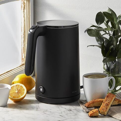 ZWILLING Enfinigy Cool Touch 1-Liter Electric Kettle, Cordless Tea Kettle & Hot Water - Black in Kuwait