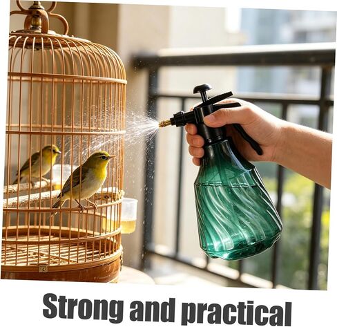 ARTIBETTER Handheld Pet Bird Mister Sprayer Bottle 2l Plastic Manual Aviary Hydration Mist for Parrot Grooming and Cage Cleaning in Kuwait