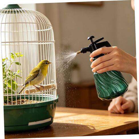 ARTIBETTER Handheld Pet Bird Mister Sprayer Bottle 2l Plastic Manual Aviary Hydration Mist for Parrot Grooming and Cage Cleaning in Kuwait