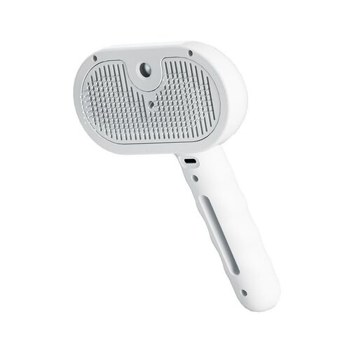 HuggleTail Pet Grooming Brush with Mist Spray – Self Cleaning Dog & Cat Deshedding Brush, Rechargeable Steam Comb for Shedding & Tangles in Kuwait