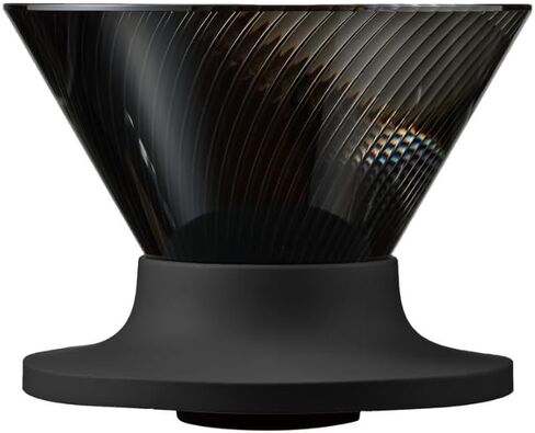 HARIO V60 VDN-01-B Dripper NEO لـ 1-2 أكواب، راتنج تريتان، ضلع حلزوني، أسود، صنع في اليابان in Kuwait