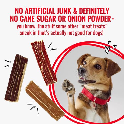 Good’n’Tasty Protein Strips Variety Pack, 12 oz, High-Protein Dog Treat with Real Chicken Or Duck and Savory Beef Sirloin, Jerky-Style Chew with No Added Artificial Preservatives, Flavors Or Colors in Kuwait