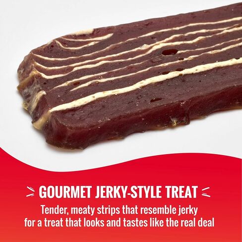 Good’n’Tasty Protein Strips Variety Pack, 12 oz, High-Protein Dog Treat with Real Chicken Or Duck and Savory Beef Sirloin, Jerky-Style Chew with No Added Artificial Preservatives, Flavors Or Colors in Kuwait