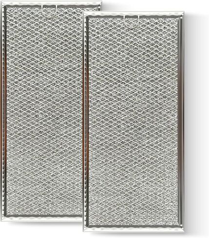 2026 Upgraded W10208631A Microwave Grease Filter Compatible with Whirlpool GE Microwaves 13x 6 Filter - Aluminum Mesh Screen Grease Filters by QIMMYGS (2) in Saudi Arabia