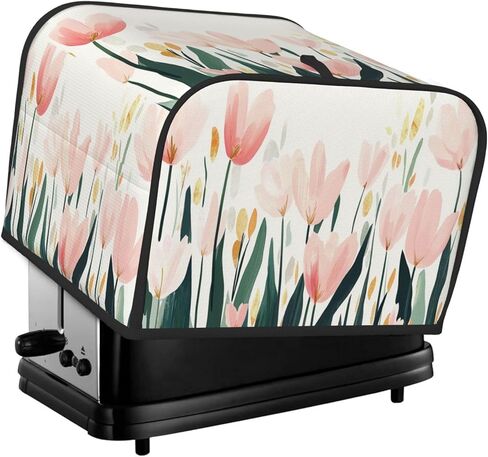 2 Slice Toaster Cover Vintage Butterfly Moon Flower Dust Proof Washable Kitchen Appliance Cover with Pocket, Oxford Fabric Countertop Toaster Protector for Standard Toasters Small Appliances in Saudi Arabia