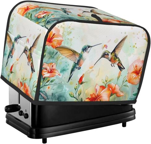 2 Slice Toaster Cover Vintage Butterfly Moon Flower Dust Proof Washable Kitchen Appliance Cover with Pocket, Oxford Fabric Countertop Toaster Protector for Standard Toasters Small Appliances in Saudi Arabia