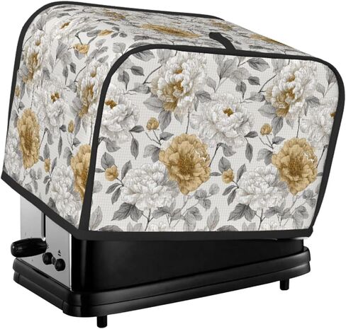 2 Slice Toaster Cover Vintage Butterfly Moon Flower Dust Proof Washable Kitchen Appliance Cover with Pocket, Oxford Fabric Countertop Toaster Protector for Standard Toasters Small Appliances in Saudi Arabia
