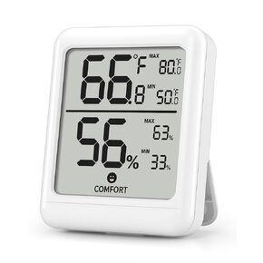 BN-LINK Digital Hygrometer Indoor Room Thermometer, Accurate Temperature and Humidity Meter with Large LCD Monitor for Home, Bedroom, Terrarium, Incubator, Greenhouse, 1 Pack in Kuwait