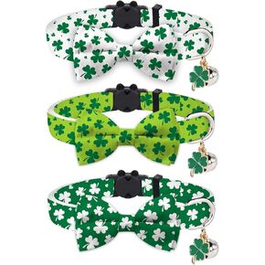 JarThenaAMCS 3 Pcs Tribal Southwest Cat Collar with Breakaway Bell Bow Tie Western Aztec Adjustable Kitten Collars for Small Pet Girl Boy Cats Small Pet Party in Saudi Arabia