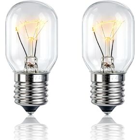 8206232A لمبة ضوء الميكروويف 2 حزمة، قاعدة E17 40W ضوء أصفر دافئ لدوامة كينمور مايتاج، استبدل R0712016 1890433 W10598935، ينطبق على شفاط فرن الثلاجة in Kuwait