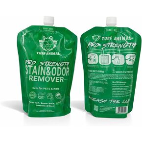 PRO‑STRENGTH Turf Animal مزيل رائحة الحيوانات الأليفة في الهواء الطلق ومعادل للكلاب والحيوانات الأليفة - مزيل البول شديد التحمل للعشب الاصطناعي والباحات والخرسانة - صديق للبيئة - حقيبة 42.3 أونصة سائلة 2 عبوة + بخاخ in Kuwait