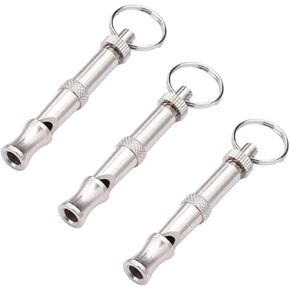3Pcs Silver Adjustable Ultrasonic Dog Whistle,Portable Whistle Pet Whistle Supersonic Whistle Dog Whistles for Pet Training,Training and Behavior Aids, Portable Pet Training Aid in Saudi Arabia