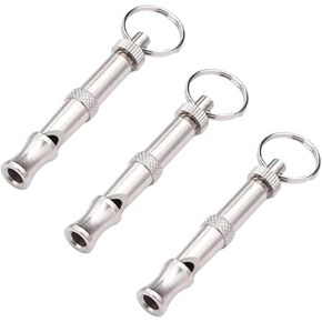 3Pcs Silver Adjustable Ultrasonic Dog Whistle,Portable Whistle Pet Whistle Supersonic Whistle Dog Whistles for Pet Training,Training and Behavior Aids, Portable Pet Training Aid in Saudi Arabia