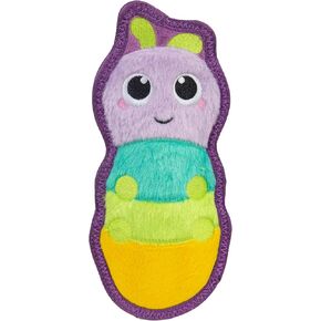 Outward Hound Tough Skinz Dog Toy, Durable Plush with 2X Lining, No Stuffing, Jumbo Squeaker, Caterpillar, 9.5" in Kuwait