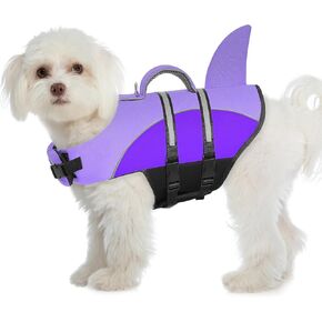 Queenmore XS Dog Life Vest for Swimming Extra Small Shark Dog Life Jacket in Kuwait