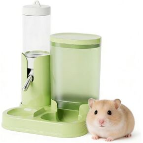 No Drip Hamster Water Bottle, 2 in 1 Hamster Water Dispenser & Food Bowl in Kuwait