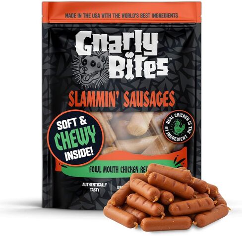 Junkyard Jerky Dog Treats، وجبة خفيفة صحية ناعمة ومطاطية للكلاب والكلاب البالغة، مصنوعة من الدجاج الحقيقي والتوت البري، مع مضادات الأكسدة، خالية من الحبوب، مكونات طبيعية، 14 أونصة in Kuwait