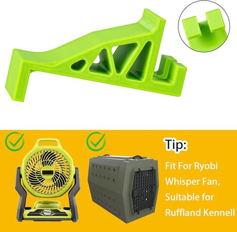 Dog Crate Accessories, Cooling Fan Compatible with Ryobi & Ruffland Kennel Accessories, Secure Clip-On Design for Travel, Keep Pets Cool Outdoors(for Small and Medium-Sized Dog Cages) (1) in Kuwait