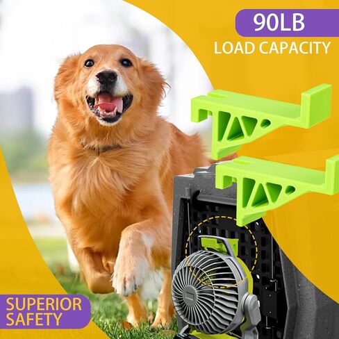 Dog Crate Accessories, Cooling Fan Compatible with Ryobi & Ruffland Kennel Accessories, Secure Clip-On Design for Travel, Keep Pets Cool Outdoors(for Small and Medium-Sized Dog Cages) (1) in Kuwait