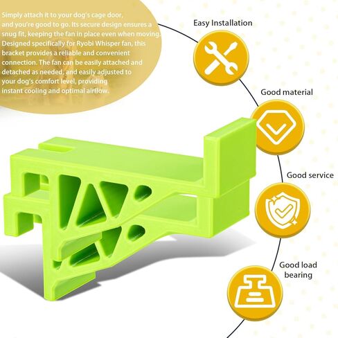 Dog Crate Accessories, Cooling Fan Compatible with Ryobi & Ruffland Kennel Accessories, Secure Clip-On Design for Travel, Keep Pets Cool Outdoors(for Small and Medium-Sized Dog Cages) (1) in Kuwait