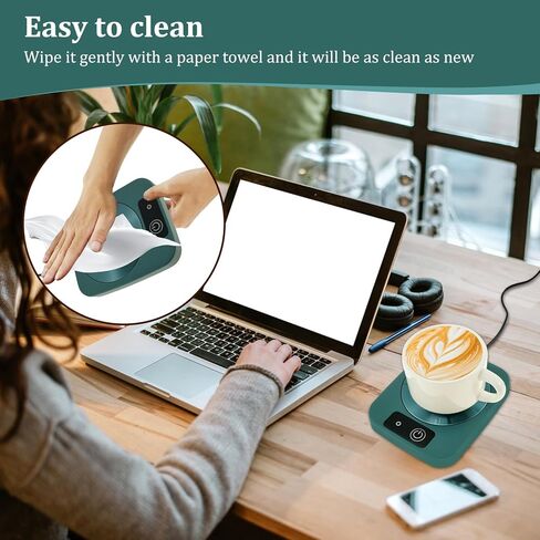 كوب محمول لتدفئة الأكواب سريع وحتى تسخين القهوة الكهربائية مع قابس كابل أمريكي ترموستات سخان فنجان القهوة للمكتب والمنزل in Kuwait